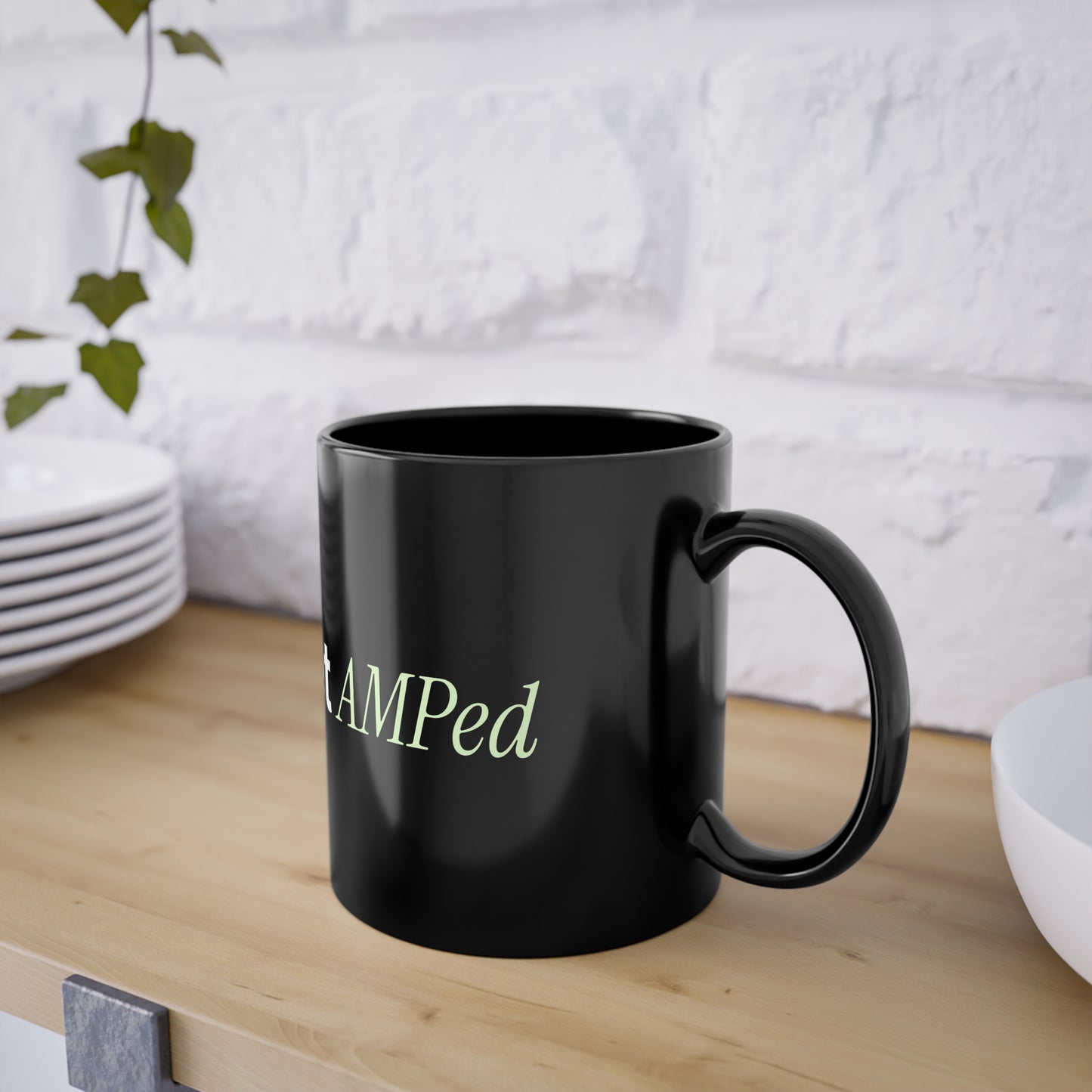 Get AMPed Black Coffee Cup, 11oz