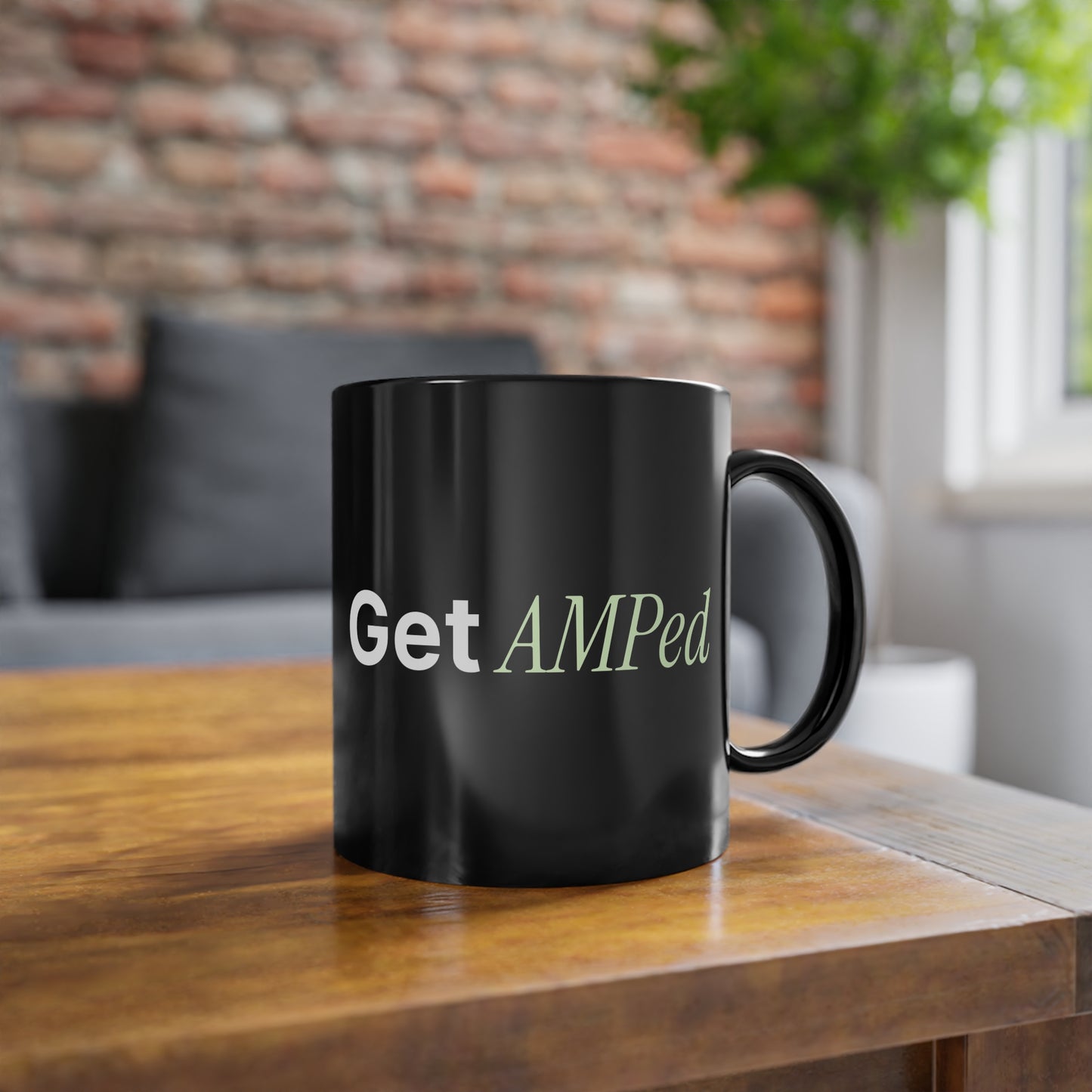Get AMPed Black Coffee Cup, 11oz