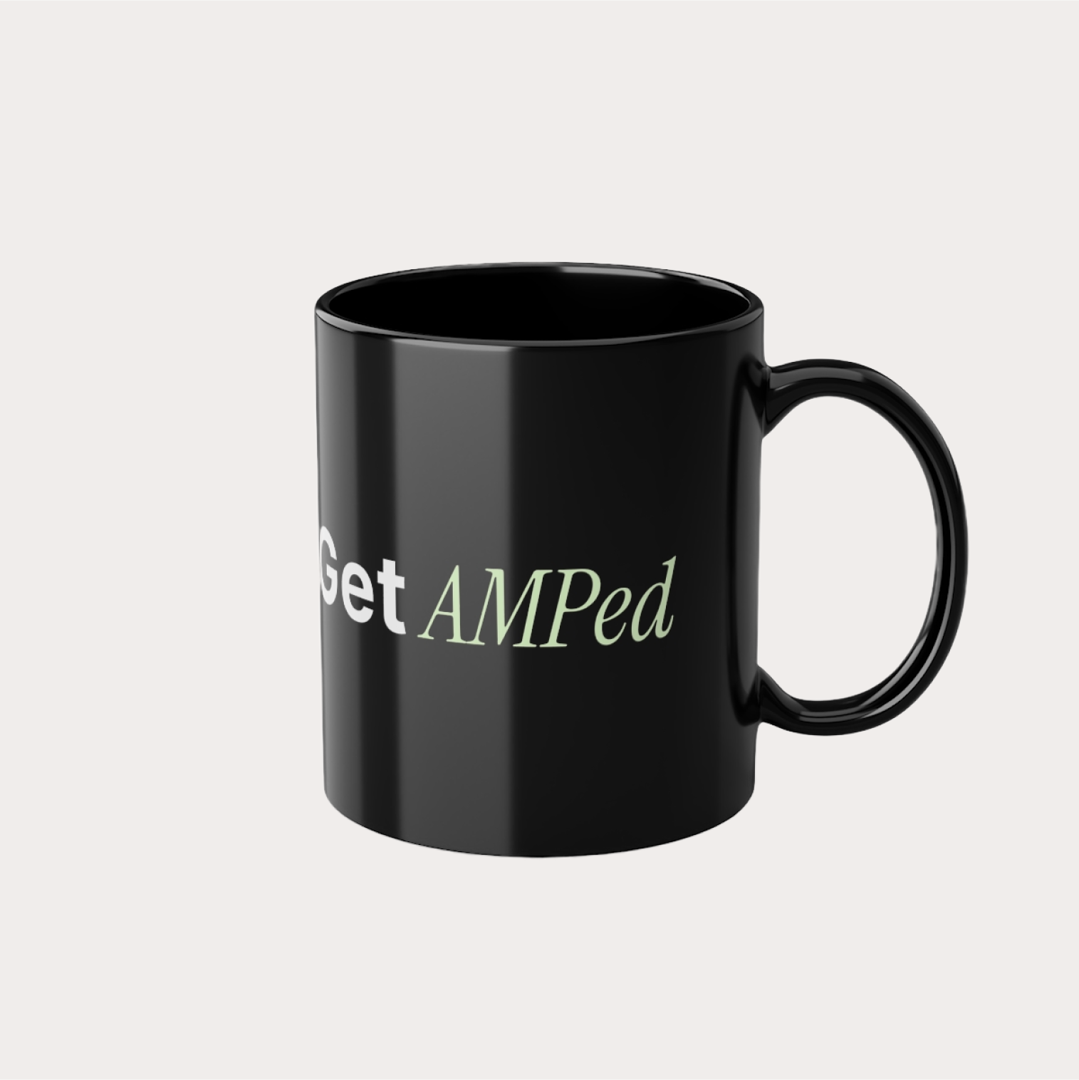 Get AMPed Black Coffee Cup, 11oz